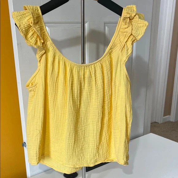 Ricki's Sunny Yellow Ruffled Blouse - Picture 2 of 8